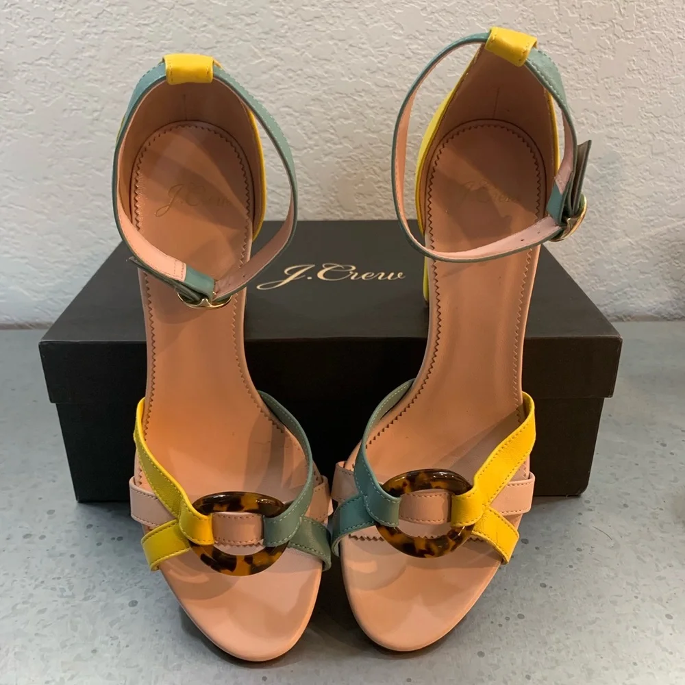 Stella heels colorblock leather tortoise - Picture 4 of 7